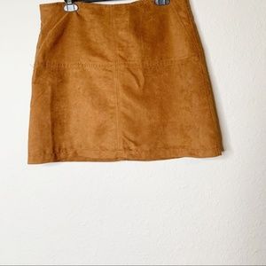 🌟Sanctuary faux Brown Mini Skirt